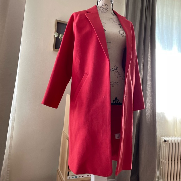 SUNCOO Paris Oversized Envelope Watermelon Coat Coat - Picture 7 of 12
